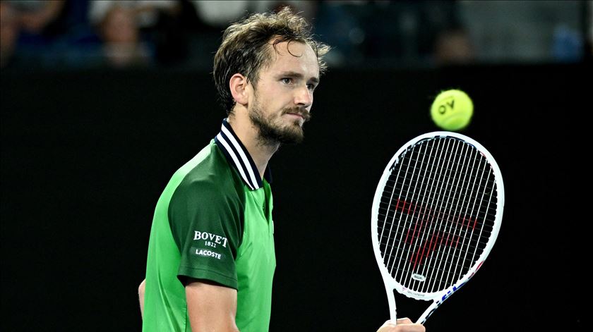 Daniil Medvedev entrou dominador na final do Open da Austrália. Foto: Joel Carrett/EPA