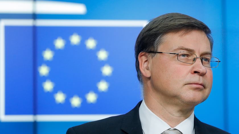 comissário europeu Valdis Dombrovskis Foto: Stephanie Lecocq/EPA