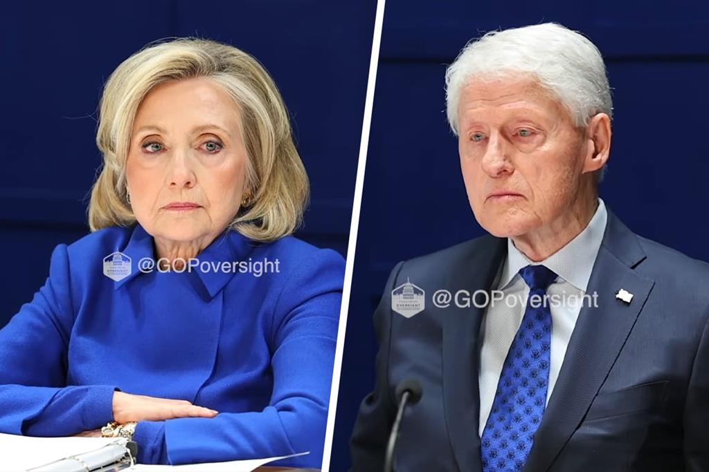 Hidromassagem e golfe com Trump: imagens mostram depoimento dos Clinton sobre Epstein