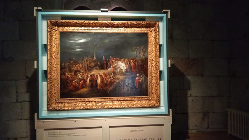 Quadro “Descida da Cruz" de Domingos Sequeira exibido pela primeira vez publicamente em Portugal