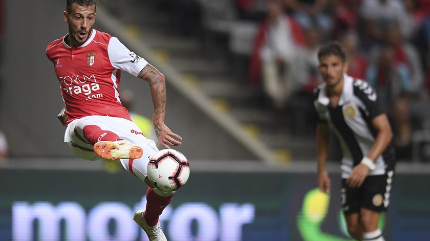 Diogo Figueiras foi jogador de Carvalhal no Rio Ave, mas não o tinha no plantel em Braga Foto: Hugo Delgado/Lusa
