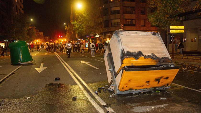 Logrono foi um dos palcos dos distúrbios. Foto: Raquel Manzanares/EPA