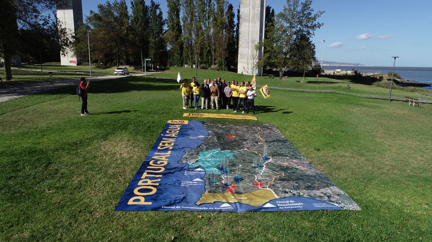 A campanha do Nós, Cidadãos!, esta terça-feira, no Parque das Nações, em Lisboa. Foto: Nós, Cidadãos!