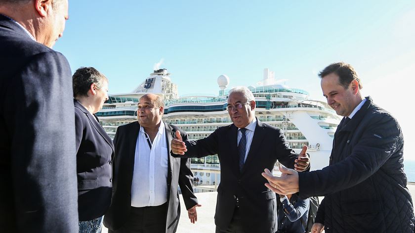 António Costa na inauguração do novo Terminal de Cruzeiros de Lisboa. Foto: Nuno Fox/Lusa