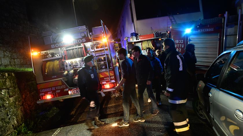 Incêndio em Vila Nova da Rainha. Foto: Nuno André Ferreira/Lusa