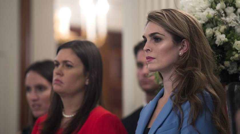 Hope Hicks, diretora de comunicação da Casa Branca. Foto: Shawn Thew/EPA