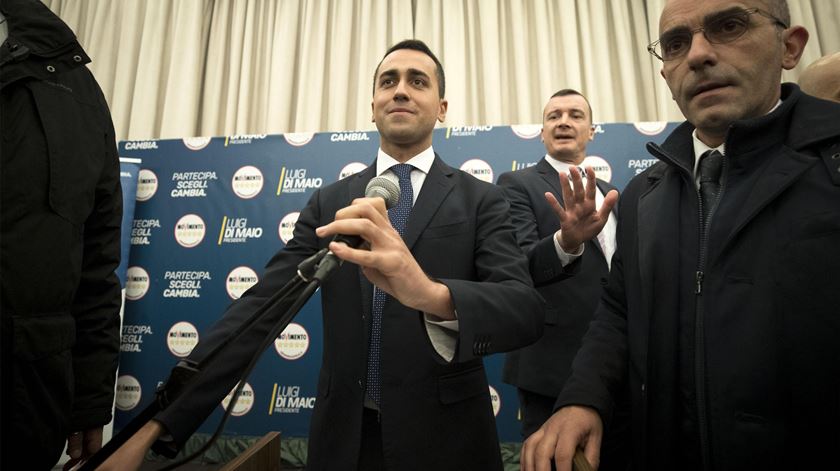 Luigi Di Maio, do Movimento Cinco Estrelas. Foto: Massimo Percossi/EPA