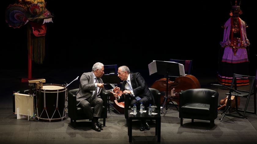 António Costa, Marcelo Rebelo de Sousa no Museu do Oriente. Foto: Mário Cruz/Lusa