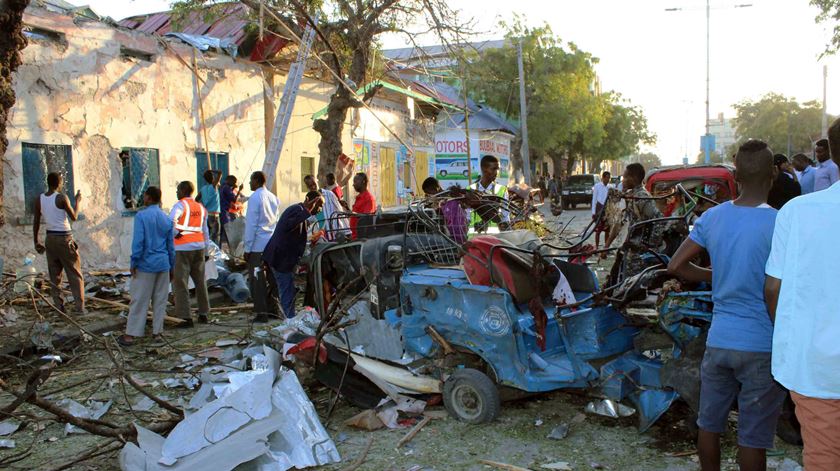 Atentado em Mogadíscio, na Somália. Foto: Said Ysusf Warsame