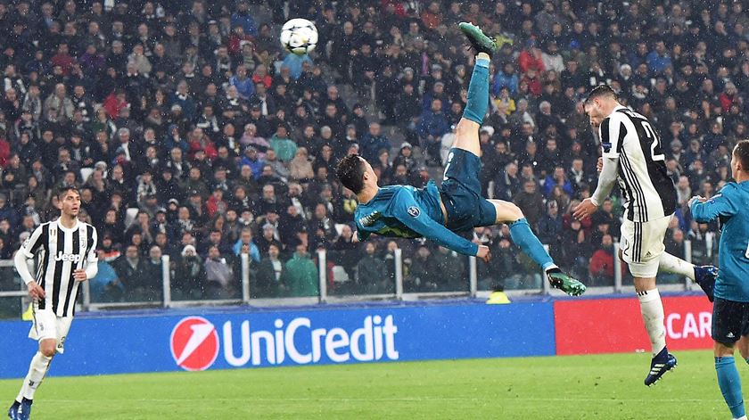 Golo de Cristiano Ronaldo nomeado para melhor de sempre da Liga dos Campeões