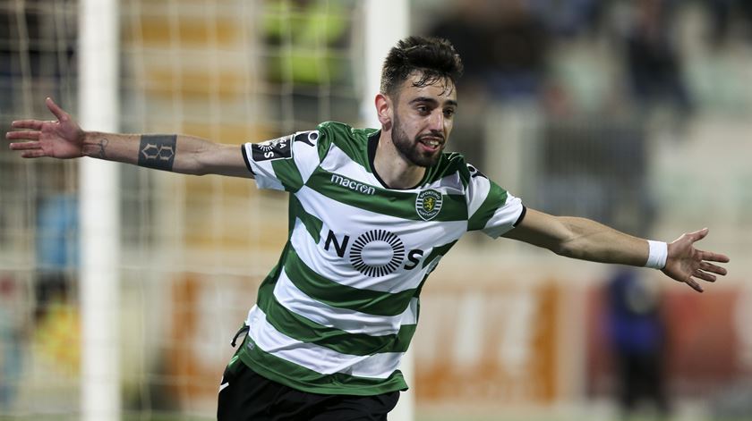 Bruno Fernandes é o primeiro jogador a regressar ao Sporting, depois de ter rescindido unilateralmente. Foto: António Cotrim/Lusa.