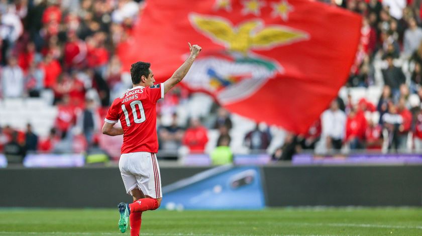 Jonas deu a Champions ao Benfica. Foto: Mário Cruz/Lusa