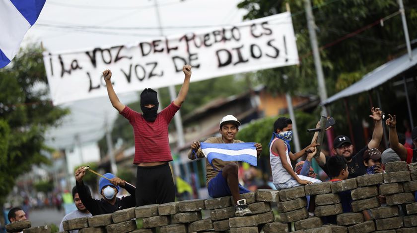 Imagem de arquivo dos confrontos na Nicarágua. Foto: Bienvenido Velasco/EPA