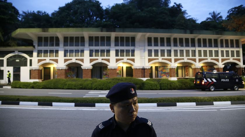 Polícia de Singapura. Segurança cimeira. Foto: Mast Irham/EPA