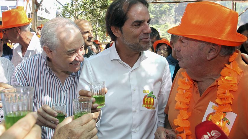 Rui Rio, Miguel Albuquerque e Alberto João Jardim. Foto: Homem de Gouveia/Lusa