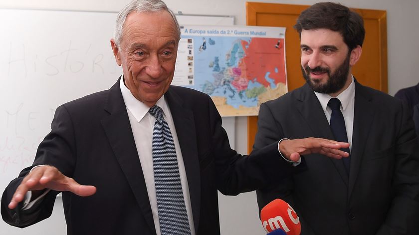 "Eu sou testemunha de como o senhor ministro da Educação tem corrido o país." Foto: Hugo Delgado/Lusa