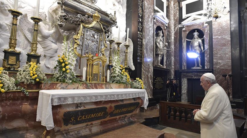 Papa na Lituânia. Foto: Vatican Media/EPA