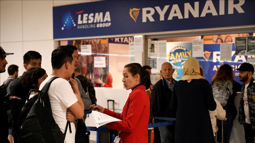 Greve da Ryanair aeroporto de Barajas Madrid Foto: Victor Lerena/EPA