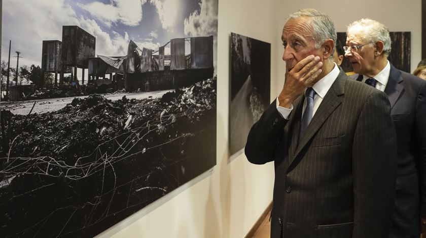 Marcelo Rebelo de Sousa inaugura exposição “Dever da Memória". Foto: Paulo Novais/Lusa