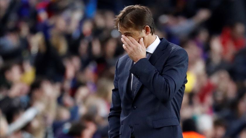 A história de Lopetegui no Real Madrid não tem um final feliz. Foto: Toni Albir/EPA