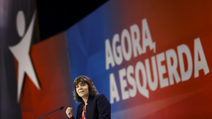 Catarina Martins na convenção do Bloco de Esquerda Foto: José Sena Goulão/Lusa