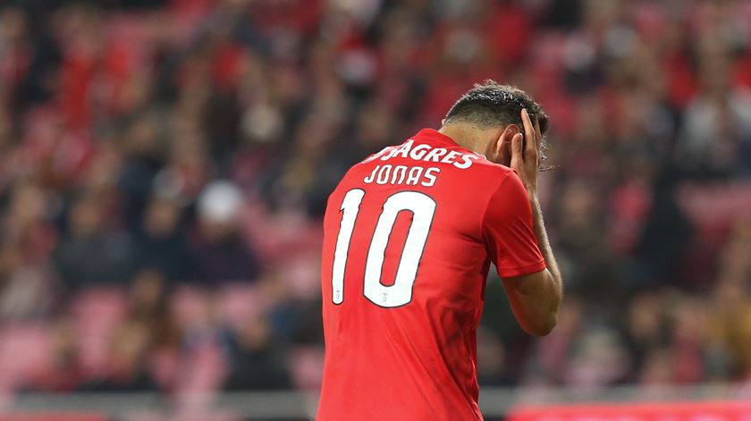 Jonas falha visita do Benfica ao Santa Clara. Foto: António Cotrim/Lusa