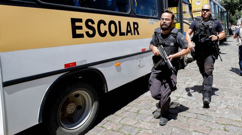 Massacre em escola de Suzano em São Paulo Foto: Sebastião Moreira/EPA