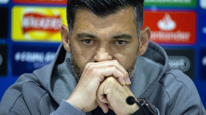 Sérgio Conceição não fará a conferência de imprensa de lançamento do jogo com o Gil Vicente. Foto: Peter Powell/EPA