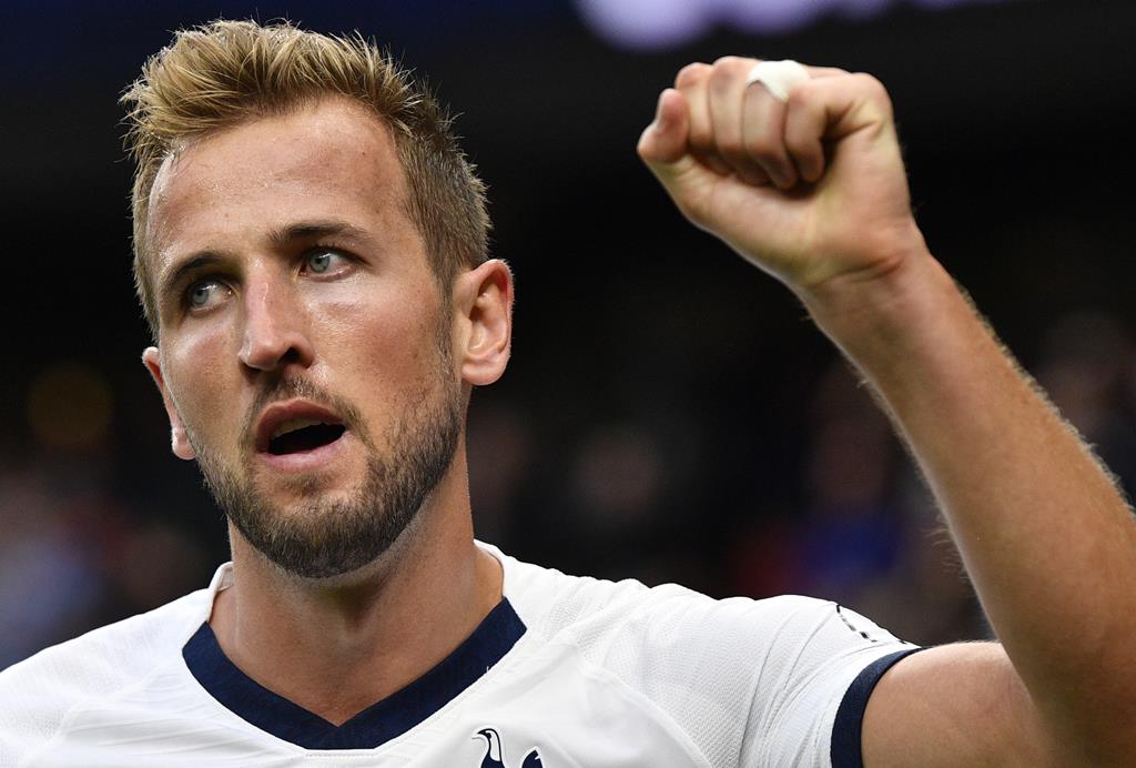 Harry Kane marcou o primeiro golo do Tottenham Foto: Neil Hall/EPA Harry Kane marcou o primeiro golo do Tottenham Foto: Neil Hall/EPA