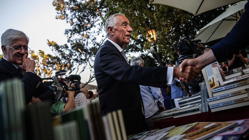 Marcelo Rebelo de Sousa na Festa do Livro de Belém. Foto: Mário Cruz/Lusa