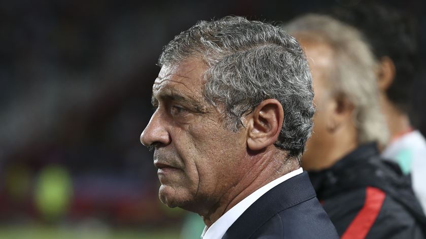 Fernando Santos explicou as opções. Foto: António Cotrim/Lusa