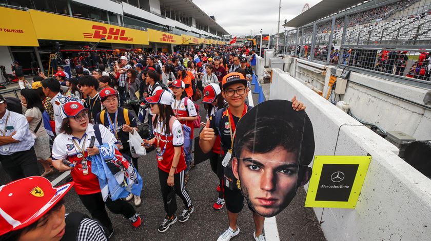 Os fãs ficaram sem possibilidade de acompanhar os primeiros treinos em Suzuka. Foto: Diego Azubel/EPA