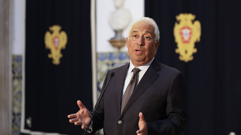 António Costa, após a audiência com o Presidente da República Marcelo Rebelo de Sousa, no Palácio de Belém, em Lisboa. Foto: João Relvas/Lusa