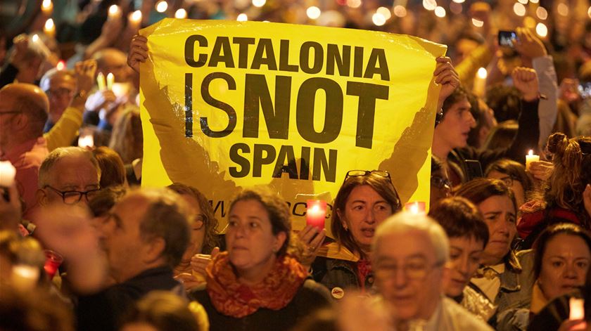 Catalunha - protestos independentistas contra sentenças Foto: David Borat/EPA