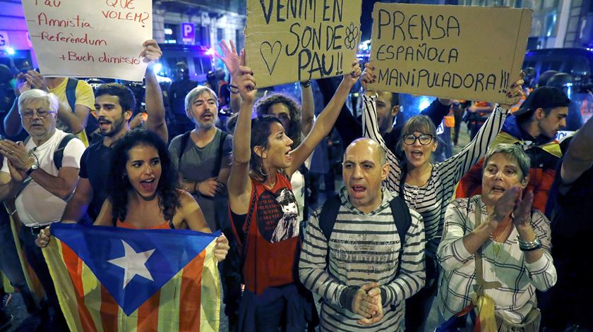 Grupos pro-independência querem maior manifestação desde que foram condenados os líderes catalães. Foto: Toni Albir/EPA