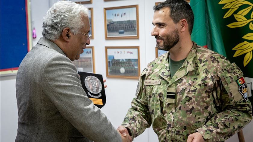 António Costa visita os militares portugueses no Iraque. Foto: Paulo Vaz Henriques/Lusa