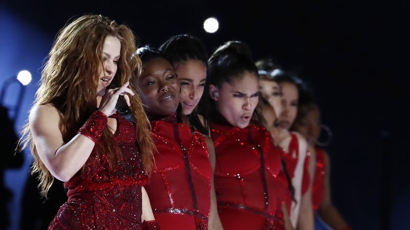 Shakira no intervalo do Super Bowl 2020 Foto: Larry W Smith/EPA