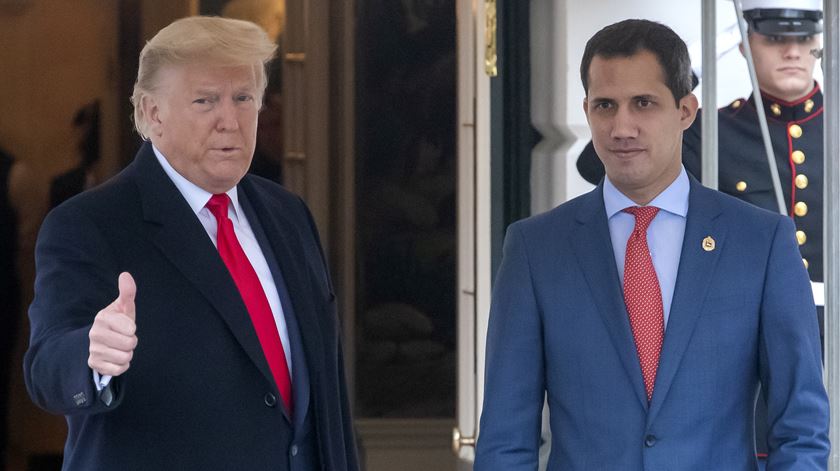 Trump Guaidó. Foto: EPA via Lusa