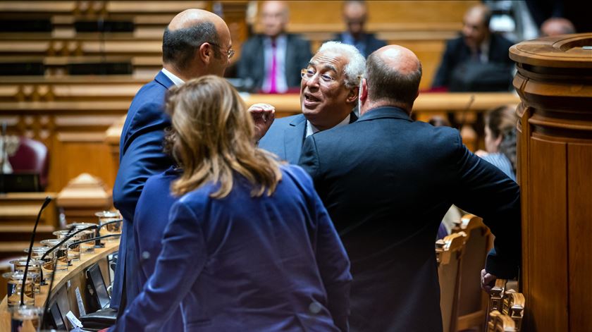 António Costa à chegada para o debate quinzenal desta quarta-feira. Foto: José Sena Goulão/Lusa