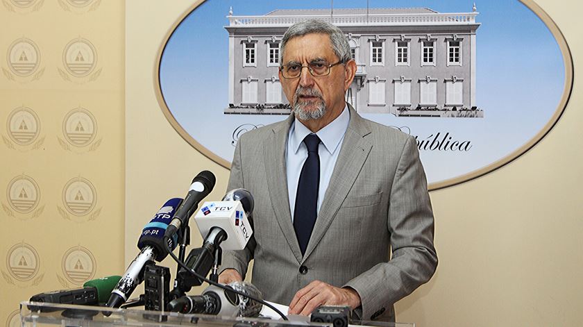 Presidente Jorge Carlos Fonsecadeclara o estado de emergência. Foto: Fernando de Pina/Lusa