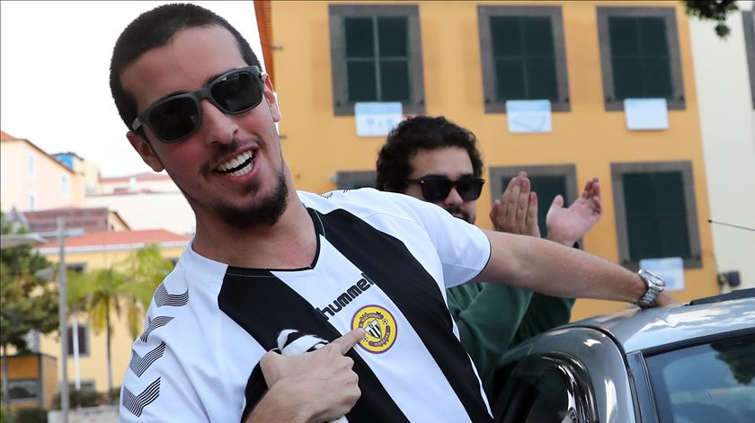 Adeptos Nacional festejam subida I Liga Foto: Homem de Gouveia/Lusa