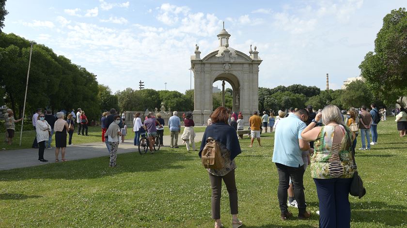 Procissão do Senhor de Matosinhos, pessoas. Foto: Fernando Veludo/Lusa