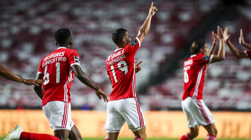 Chiquinho, Benfica, marcou ao V. Guimarães. Foto: José Sena Goulão/EPA