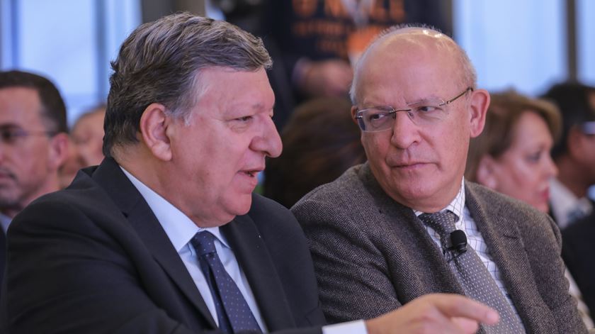 O antigo Presidente da Comissão Europeia, Durão Barroso, falou à Renascença sobre o Pacto ecológico europeu. Na foto, está acompanhado pelo ministro dos Negócios Estrangeiros, Augusto Santos Silva, no encontro anual do Conselho da Diáspora Portuguesa de 2019, em Cascais. Foto: Miguel A. Lopes/Lusa