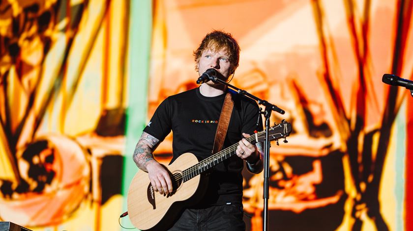 Ed Sheeran no Palco Mundo. Foto: Marcelle Tauchen/RiR