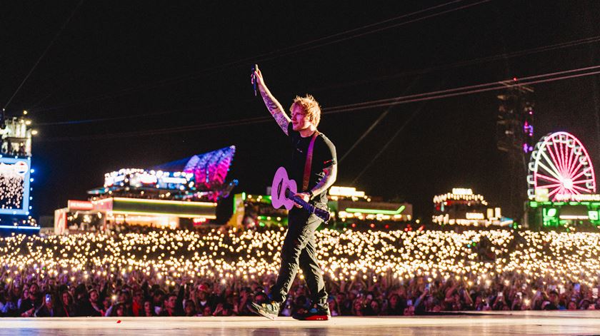 Ed Sheeran no Palco Mundo. Foto: Helena Yoshioka/RiR