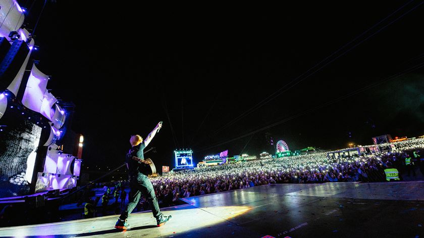 Ed Sheeran no Palco Mundo. Foto: Rita Seixas/RiR