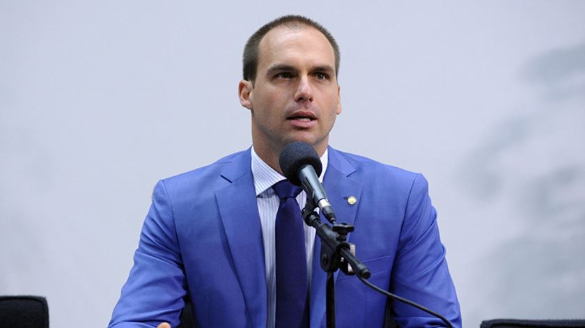 Eduardo Bolsonaro, deputado e filho do Presidente eleito do Brasil. Foto Wikimedia