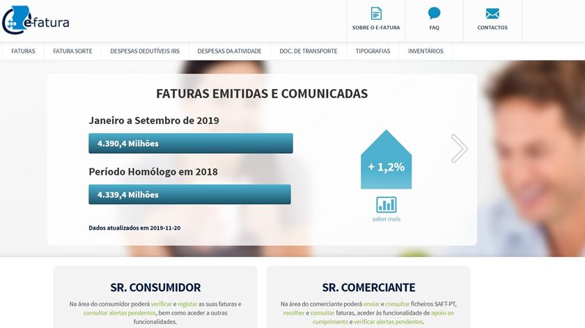 E-fatura. Autoridade Tributária atribui dificuldades a muitos acessos