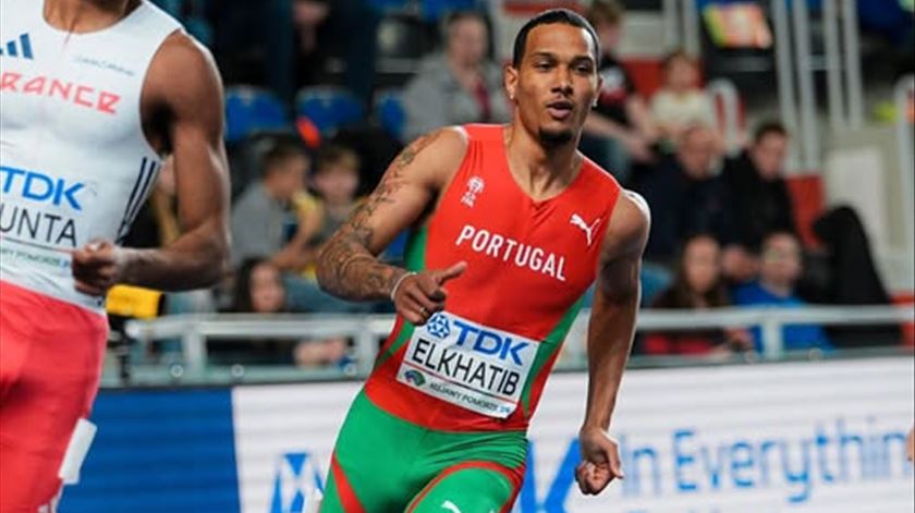 Omar Elkhatib. Mundial Atletismo Pista Curta. Foto: FPA
